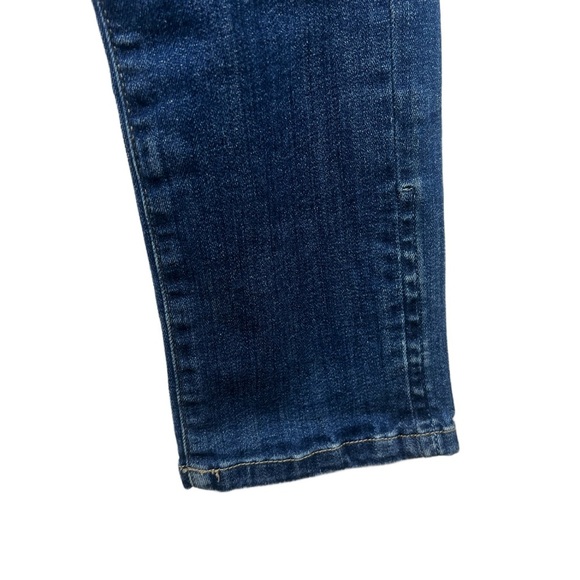 Women's Skinny Motorcycle Jeans in Blue - Picture 2 of 6